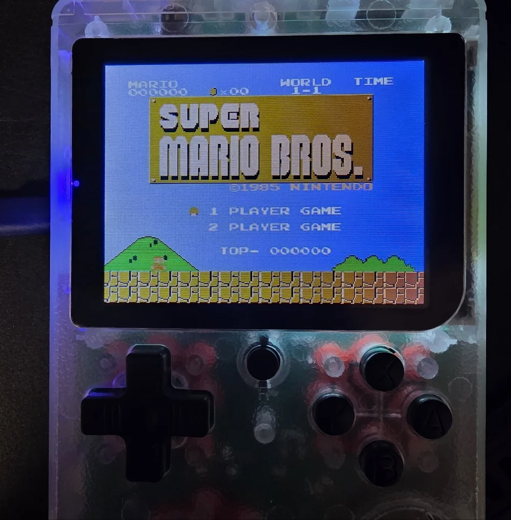 Retro Handheld Gaming Console - Transparent
